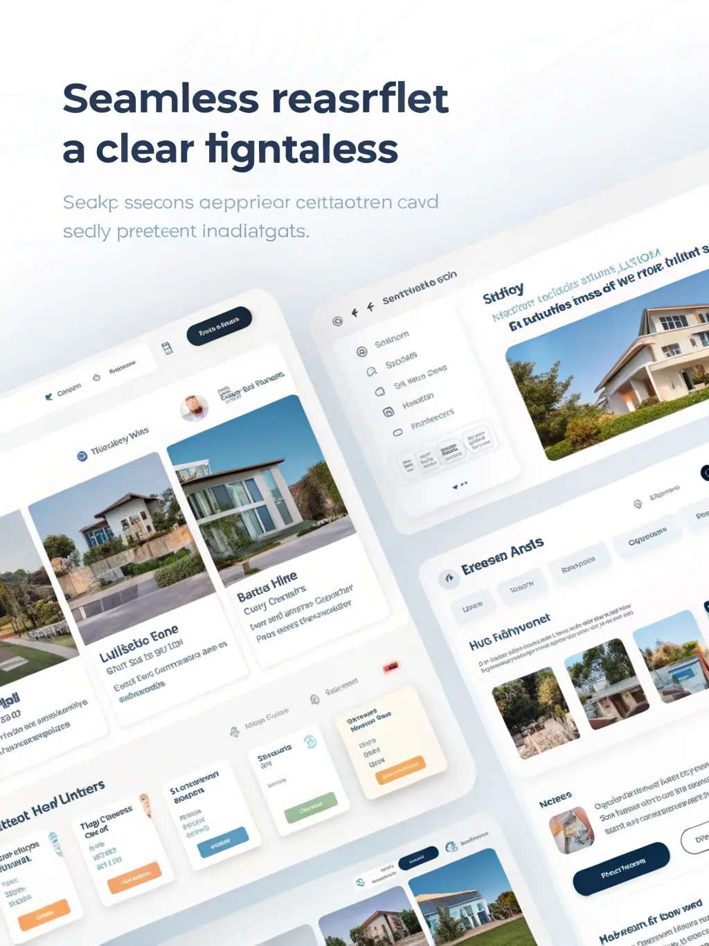 A curated selection of luxury properties in Geneva displayed on a tablet, showcasing the property selection process.